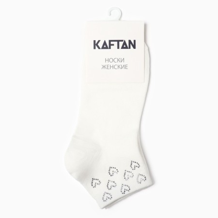 Women's socks kaftan "hearts" p. 36-39 (23-25 ​​cm), white-2