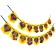 Garland on the tape "Happy Birthday", length 176 cm, superhero