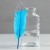 Blue with silver