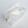 Lightning cosmetic bag, transparent/white color