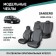 Autorekhli for Renault Sandero, 2009-2014, rear row 40/60, black eco-leather/jacquard