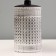 Toronto table lamp E14 40W Black White 22.5x22.5x35cm