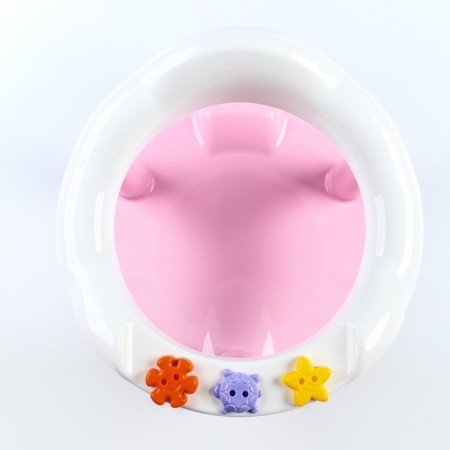 A stool for bathing on the suction cups, the color is pink-1