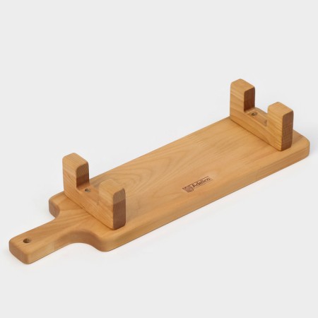 Serving board with ADELICA handle, on legs, 38 × 10 × 6 cm, birch-10