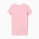 T-shirt female o-shaped neckline, light pink color, size 54