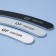 Files-fleshs, abrasiveness 100/180, 180/200, 200/240, 18 cm, 3 pcs, black/gray/white color