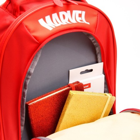 School backpack with an ergonomic back, 37x26x15 cm, Avengers-8