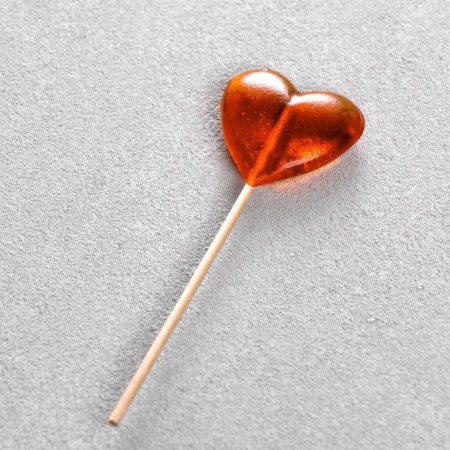 Caramel Lollice "Heart" strawberries, 14 g-1