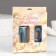 Candle in the cake anniversary "line" (set 2 in 1), number 10, blue metallic, 6.5 cm
