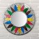 Mirror panel "multi -colored sun" 60x1x60 cm