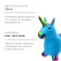 Zabiaka Supply "Unicorn", textile trim, 66x25x44 cm, 1350 g, color mix