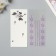 Sticker of rhinestone plastic tattoo on the body "Flower application" Violet set 2 sheets 18x8 cm 10536