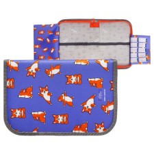 Penal 1 section 140 x 210 x 40 mm, folding pocket and cosmetic bag, fabric, calligrata topontent 