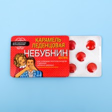 Selibin's candies with the taste of strawberries with cream, 16 g