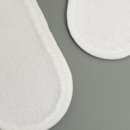 Disposable slippers, 42 size, terry, economy, white, closed cape-5