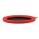 Silicone plate with a plastic bottom, 15 x 15 x 8.5, the color of terracotta