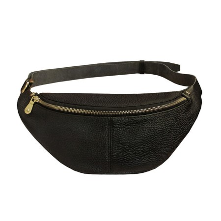 Waist bag, lightning department, adjustable belt, black color