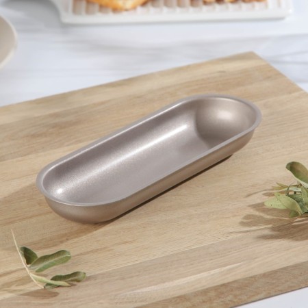 Obval baking uniform, 19 × 7 × 2.5 cm, anti -stick coating, gold color
