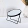 The mirror of the desktop “circle”, bilateral, with an increase, D mirror surface 16 cm, black color