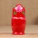 Nesting doll "Nina", red dress, 5 doll, 11 cm