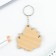 Key keychain wooden anime "Fox" 5.6 x 6 cm