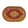 Towa Grace napkin, openwork, oval, 30x45 cm, red/gold color