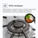 Hon surface Delvento V45V35W001, gas, 3 burners, white