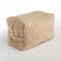 Women's road cosmetic bag with a Textura lining, beige color