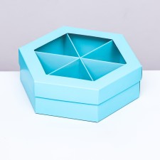 Blue Menzhitsa, 18.5 x 18.5 x 5.5 cm