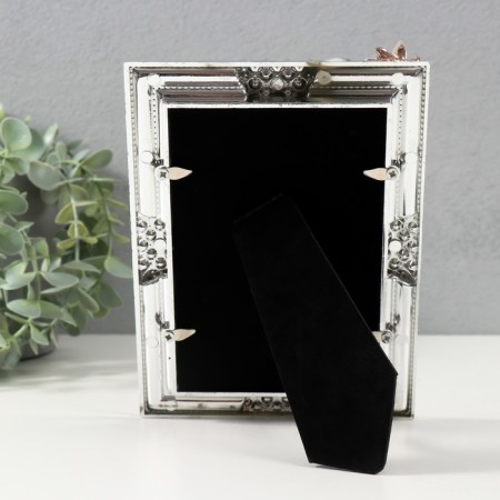 Photo frame 3083 10x15 cm "Pearls" plastic, col. silver-3