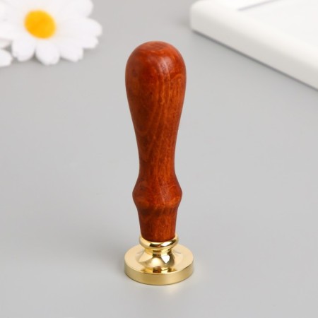 Printing for wax with a wooden handle "Coffee Coffee" 9x2.5x2.5 cm-2