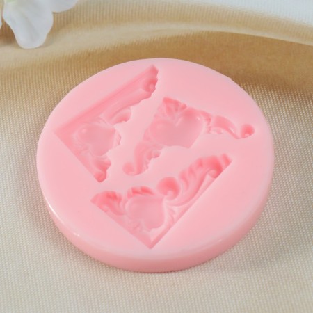Silicone Mold No. 1426 "monograms, corners, borders, stucco molding"-1