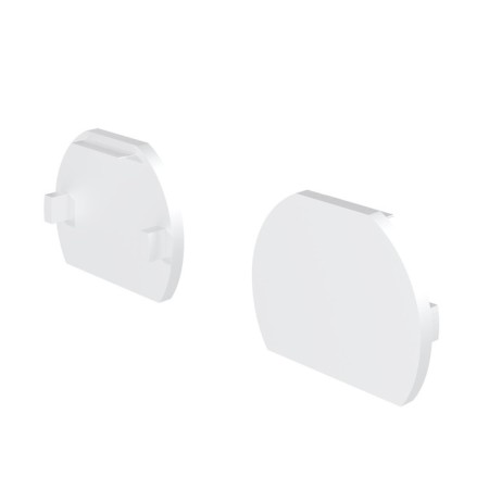 Plugs for a round low -profile busbar Exign 2 pcs, white