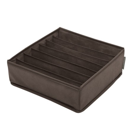Organizer for linen, 7 cells, brown color-1