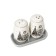 Set for spices of the Housing Dolyan, 3 subjects: Solonka 130 ml, pipe 130 ml, stand