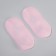 Socks for pedicure, silicone, with perforation, with a strap, size S, pink color