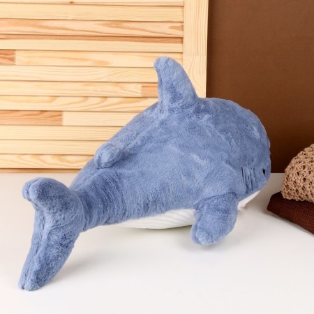 Soft toy-podushka "Shark", 58 cm, blue color-2