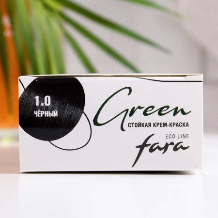 Hair dye Fara Eco Line Green 1.0 Black, 125 g-3