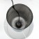 Hand lamp with lampshade RISALUX "SLIN", E27, 40 W, chrome, 30 × 30 × 58 cm