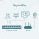TP-LINK LS1008 switch, unguided, 8x10/100base-Tx