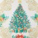 New Year's napkin on the Golden Christmas table, 30x30 cm, oxford, polyester