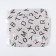 Textile basket of the share "letters", col. White, 32*32*32 cm