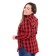 Women's shirt, red-black cage, size 58