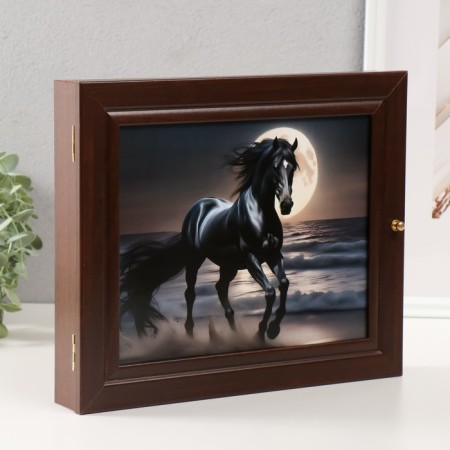Keyline "Horse and Moon" 26x31 cm Wenge-1