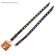 Leather collar on synthetic winterizer, dimensionless, 37 x 1.5 cm, Osh 21-31 cm, blue