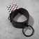 Bracelet "shackles", black color in ferrous metal, 31 cm