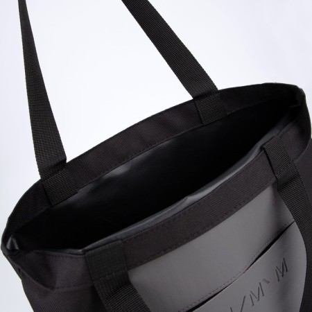 Shoper with a “minimum” pocket, black color, 40 x 35 cm-9