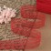 Capricon lace, 35 mm × 10 ± 1 m, red color