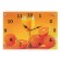 Carty clock is wall-mounted, interior "oranges and glass", silent, 25 x 35 cm