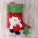 Nosok for gifts "Santa Claus with a Christmas tree" 19x26 cm, red-green